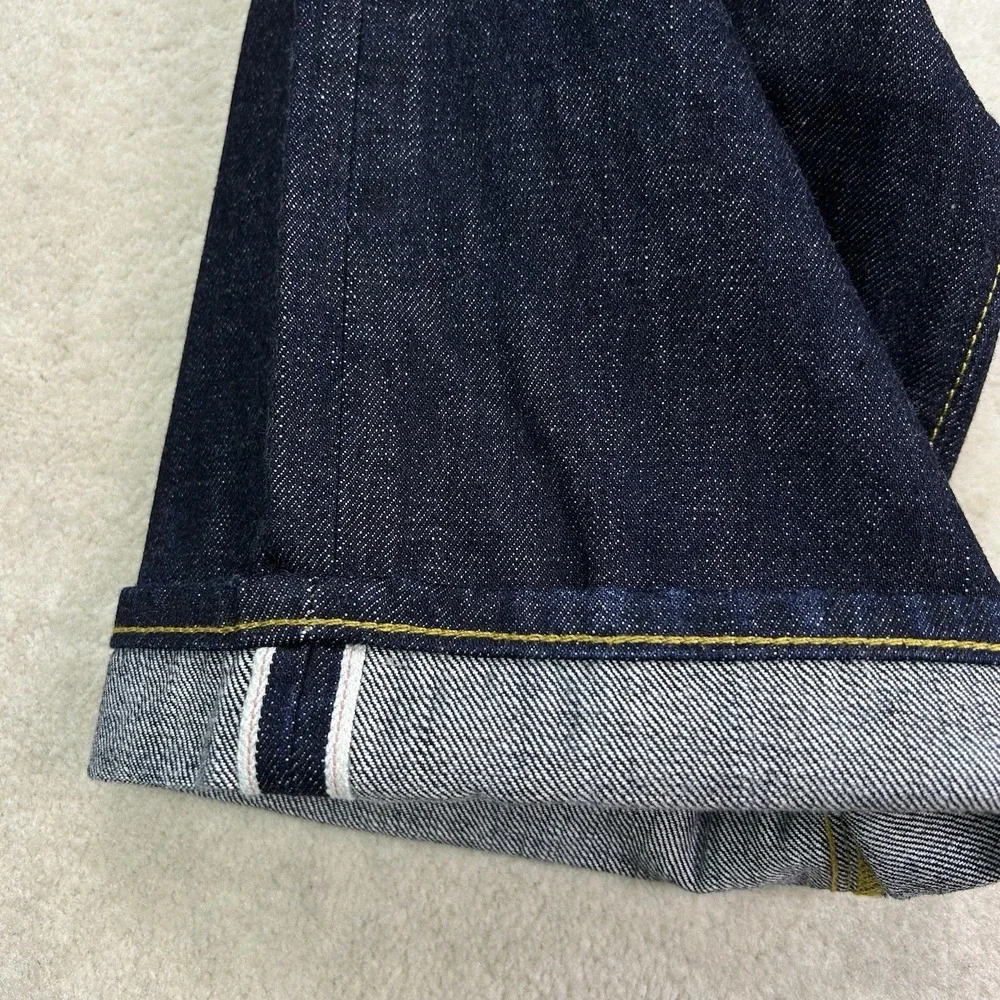 Madewell Straight Leg Jeans Men 36x32 Japanese Selvedge Denim Nihon Menpu Indigo
